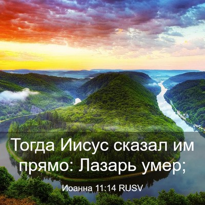 Picture 03 - Иоанна 11:14 RUSV - Тогда Иисус сказал им - Bible Verse Picture