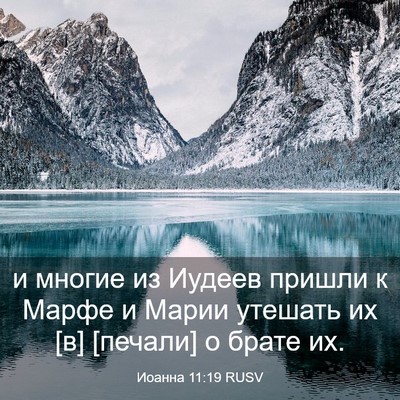Picture 03 - Иоанна 11:19 RUSV - и многие из Иудеев пришли к - Bible Verse Picture