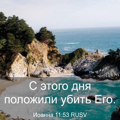 Picture 03 - Иоанна 11:53 RUSV - С этого дня положили убить - Bible Verse Picture