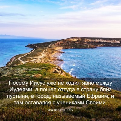 Picture 03 - Иоанна 11:54 RUSV - Посему Иисус уже не ходил - Bible Verse Picture