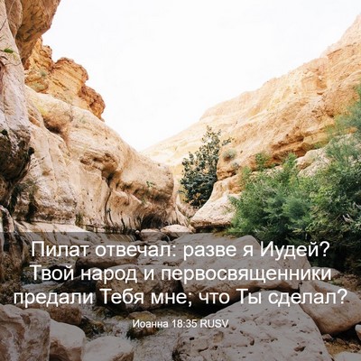 Picture 03 - Иоанна 18:35 RUSV - Пилат отвечал: разве я - Bible Verse Picture