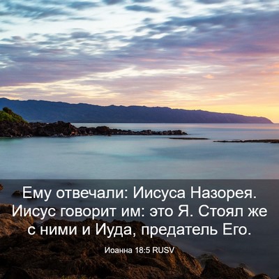 Picture 03 - Иоанна 18:5 RUSV - Ему отвечали: Иисуса - Bible Verse Picture