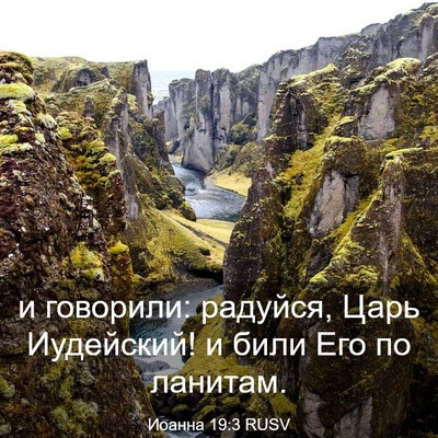 Picture 03 - Иоанна 19:3 RUSV - и говорили: радуйся, Царь - Bible Verse Picture