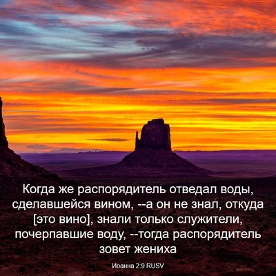 Picture 03 - Иоанна 2:9 RUSV - Когда же распорядитель - Bible Verse Picture