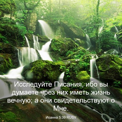 Picture 03 - Иоанна 5:39 RUSV - Исследуйте Писания, ибо вы - Bible Verse Picture