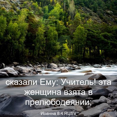 Picture 03 - Иоанна 8:4 RUSV - сказали Ему: Учитель! эта - Bible Verse Picture