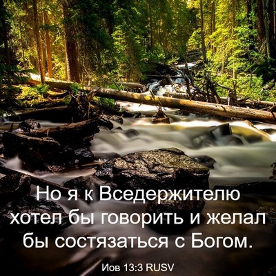 Picture 03 - Иов 13:3 RUSV - Но я к Вседержителю хотел - Bible Verse Picture