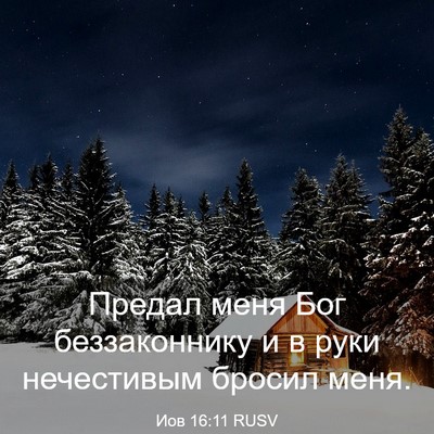 Picture 03 - Иов 16:11 RUSV - Предал меня Бог - Bible Verse Picture