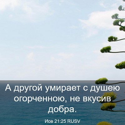Picture 03 - Иов 21:25 RUSV - А другой умирает с душею - Bible Verse Picture