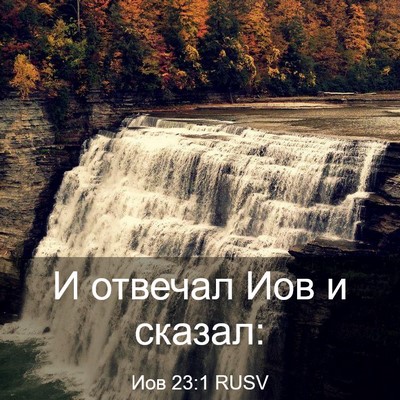 Picture 03 - Иов 23:1 RUSV - И отвечал Иов и - Bible Verse Picture
