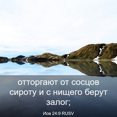 Picture 03 - Иов 24:9 RUSV - отторгают от сосцов сироту - Bible Verse Picture