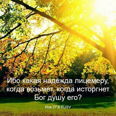Picture 03 - Иов 27:8 RUSV - Ибо какая надежда - Bible Verse Picture