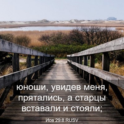 Picture 03 - Иов 29:8 RUSV - юноши, увидев меня, - Bible Verse Picture