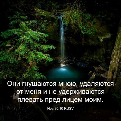 Picture 03 - Иов 30:10 RUSV - Они гнушаются мною, - Bible Verse Picture