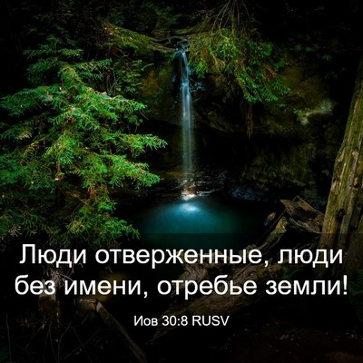 Picture 03 - Иов 30:8 RUSV - Люди отверженные, люди без - Bible Verse Picture