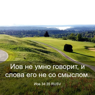Picture 03 - Иов 34:35 RUSV - Иов не умно говорит, и - Bible Verse Picture