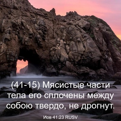 Picture 03 - Иов 41:23 RUSV - (41-15) Мясистые части тела - Bible Verse Picture