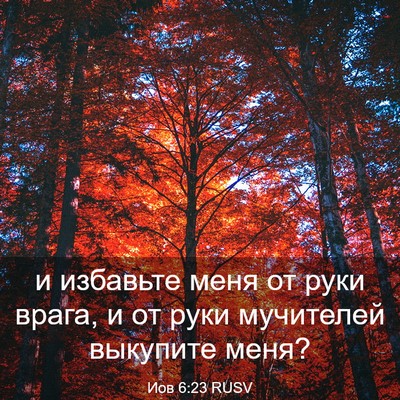 Picture 03 - Иов 6:23 RUSV - и избавьте меня от руки - Bible Verse Picture