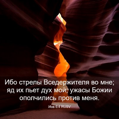 Picture 03 - Иов 6:4 RUSV - Ибо стрелы Вседержителя во - Bible Verse Picture