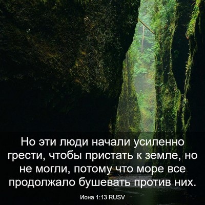 Picture 03 - Иона 1:13 RUSV - Но эти люди начали - Bible Verse Picture