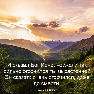 Picture 03 - Иона 4:9 RUSV - И сказал Бог Ионе: неужели - Bible Verse Picture