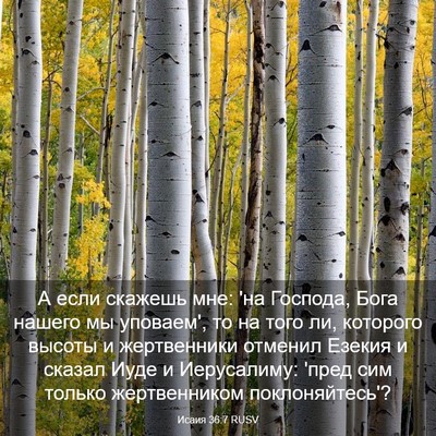 Picture 03 - Исаия 36:7 RUSV - А если скажешь мне: 'на - Bible Verse Picture