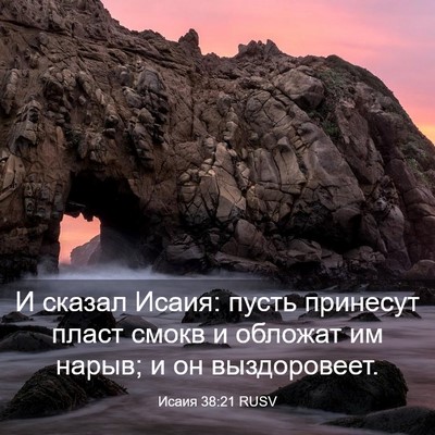 Picture 03 - Исаия 38:21 RUSV - И сказал Исаия: пусть - Bible Verse Picture