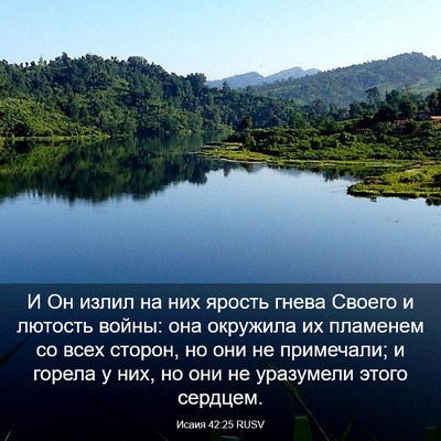 Picture 03 - Исаия 42:25 RUSV - И Он излил на них ярость - Bible Verse Picture