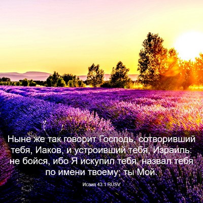 Picture 03 - Исаия 43:1 RUSV - Ныне же так говорит - Bible Verse Picture