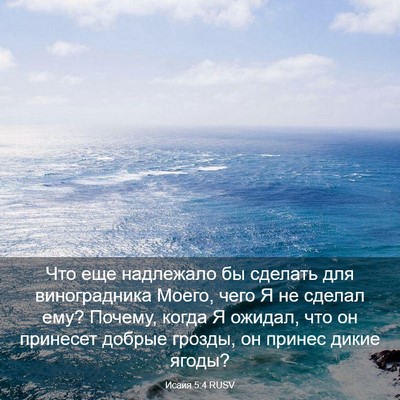 Picture 03 - Исаия 5:4 RUSV - Что еще надлежало бы - Bible Verse Picture