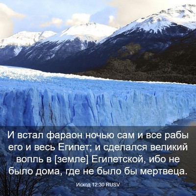 Picture 03 - Исход 12:30 RUSV - И встал фараон ночью сам и - Bible Verse Picture