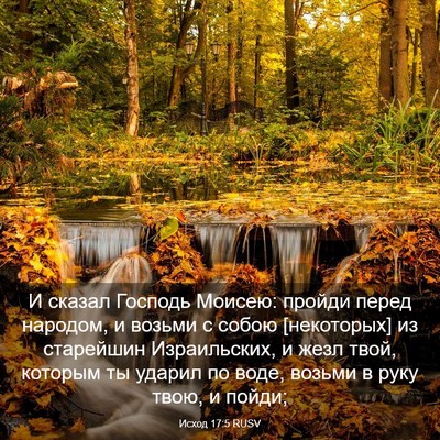 Picture 03 - Исход 17:5 RUSV - И сказал Господь Моисею: - Bible Verse Picture