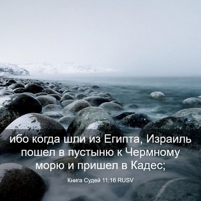 Picture 03 - Книга Судей 11:16 RUSV - ибо когда шли из Египта, - Bible Verse Picture