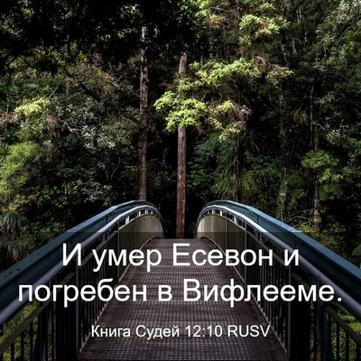 Picture 03 - Книга Судей 12:10 RUSV - И умер Есевон и погребен в - Bible Verse Picture