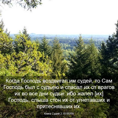 Picture 03 - Книга Судей 2:18 RUSV - Когда Господь воздвигал им - Bible Verse Picture