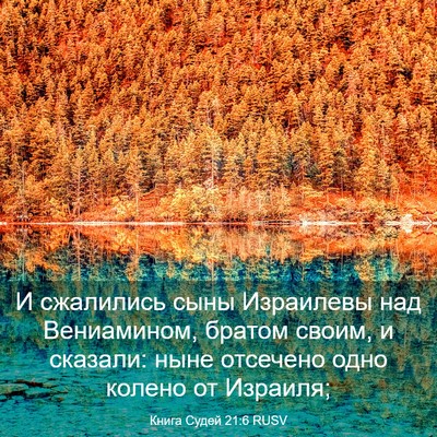 Picture 03 - Книга Судей 21:6 RUSV - И сжалились сыны Израилевы - Bible Verse Picture
