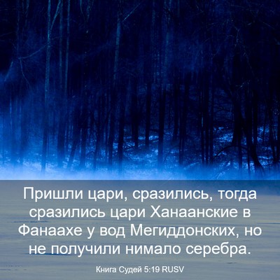 Picture 03 - Книга Судей 5:19 RUSV - Пришли цари, сразились, - Bible Verse Picture