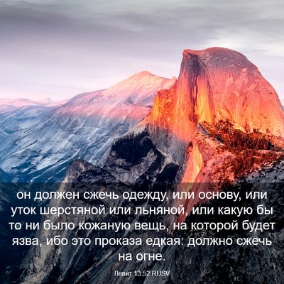 Picture 03 - Левит 13:52 RUSV - он должен сжечь одежду, или - Bible Verse Picture