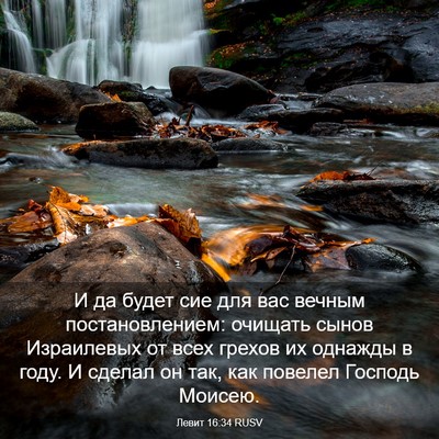 Picture 03 - Левит 16:34 RUSV - И да будет сие для вас - Bible Verse Picture