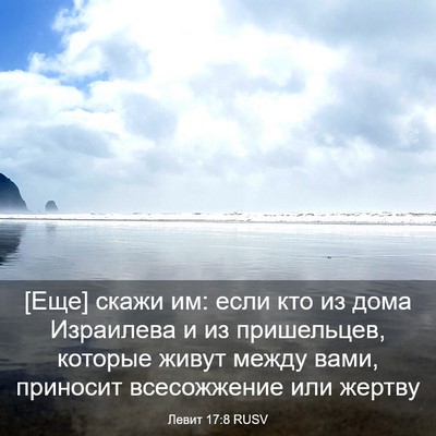Picture 03 - Левит 17:8 RUSV - [Еще] скажи им: если кто из - Bible Verse Picture