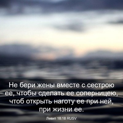 Picture 03 - Левит 18:18 RUSV - Не бери жены вместе с - Bible Verse Picture