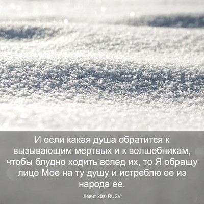 Picture 03 - Левит 20:6 RUSV - И если какая душа - Bible Verse Picture