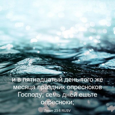 Picture 03 - Левит 23:6 RUSV - и в пятнадцатый день того - Bible Verse Picture