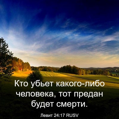 Picture 03 - Левит 24:17 RUSV - Кто убьет какого-либо - Bible Verse Picture