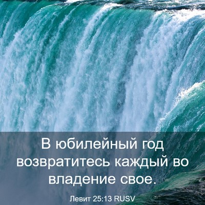 Picture 03 - Левит 25:13 RUSV - В юбилейный год - Bible Verse Picture