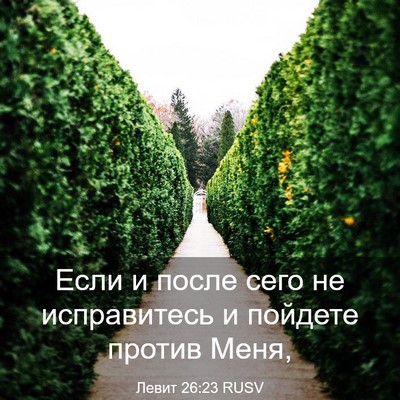 Picture 03 - Левит 26:23 RUSV - Если и после сего не - Bible Verse Picture