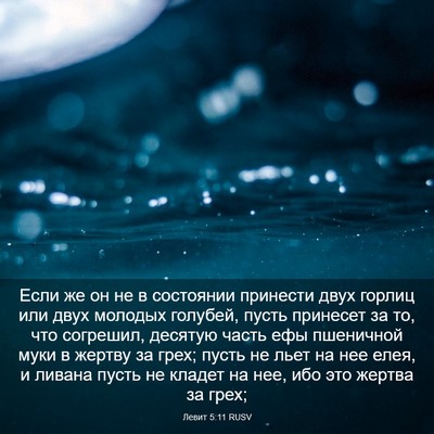 Picture 03 - Левит 5:11 RUSV - Если же он не в состоянии - Bible Verse Picture