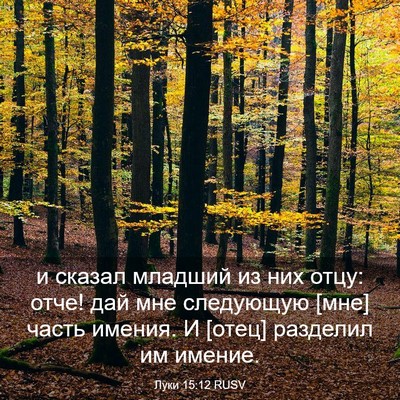 Picture 03 - Луки 15:12 RUSV - и сказал младший из них - Bible Verse Picture