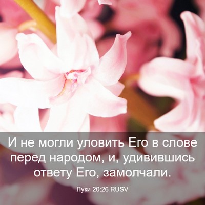Picture 03 - Луки 20:26 RUSV - И не могли уловить Его в - Bible Verse Picture