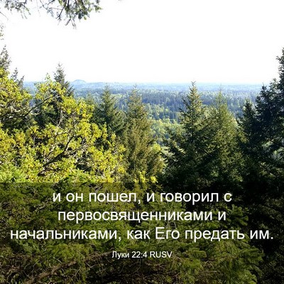 Picture 03 - Луки 22:4 RUSV - и он пошел, и говорил с - Bible Verse Picture